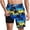 #04, variant on Busydd Beach Shorts for Men with Built in Underlayer Fashion Hawaiian Print Knee Length Summer Shorts Elastic Waist Drawstring Casual Shorts with Pockets XL