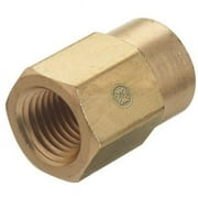 Pipe Thread Reducer Couplings, Connector, Brass, 1/2 in (NPT); 1/4 in (NPT)
