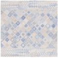 thumbnail image 2 of SAFAVIEH Abstract Andrea Trellis Area Rug, Blue/Gray, 6' x 6' Square, 2 of 10