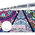 thumbnail image 7 of SASTYBALE Boho Farmhouse Shower Curtain, Water Resistant Vintage Fabric Bathroom Curtains, Machine Washable Country Abstract Style for Bathtub Decor with 12 Hooks, 72x72 Inch, 7 of 7