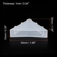 thumbnail image 2 of Unique Bargains PP Corner Protector Triangle 35x10mm for Ceramic, Glass, Metal Sheets White 20 Pack, 2 of 5