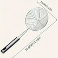 thumbnail image 4 of HAOAN Stainless Steel Food Strainer - Metal Mesh Skimmer for Cooking  Baking  and Frying - Kitchen Colander Tool zzz, 4 of 7