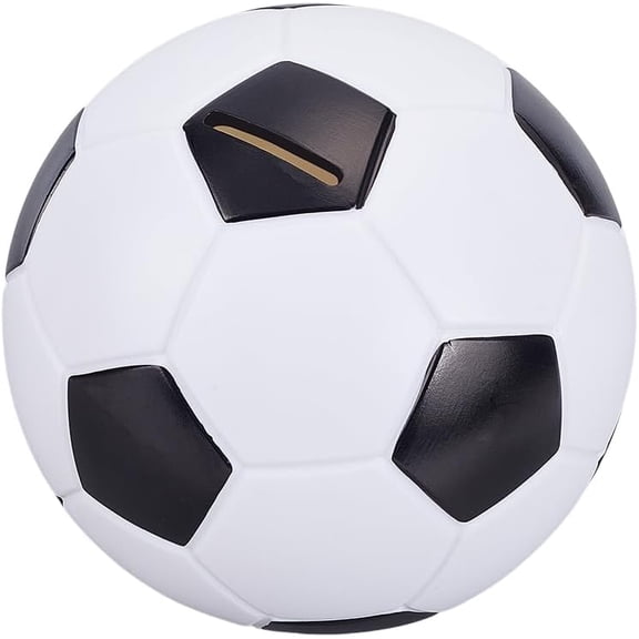 Soccer Piggy Bank Soccer Sports Money Box Coin Bank with Football Look Decorative PVC Coin Banks Football Piggy Banks