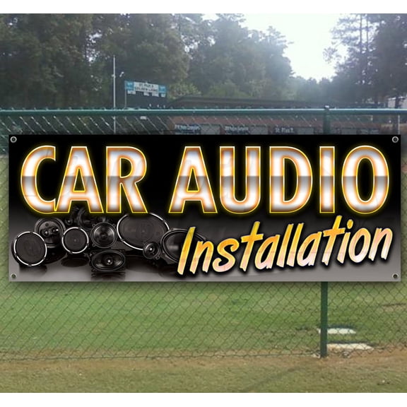Car Audio Installation 13 oz Vinyl Banner With Metal Grommets