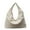 Beige, variant on Women's Solid Color Draped Handbag Nylon Shoulder Bag Large Capacity Underarm Purse Slouchy Bag for Travel and Sports