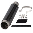 thumbnail image 1 of Motorcycle Exhaust Pipe,60MM Bright Motorcycle Modification Modification Exhaust Pipe Stainless Steel Exhaust Pipe Ultra Responsive, 1 of 5