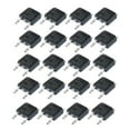 thumbnail image 2 of figatia 20Pcs Portable Power General Purpose Transistors assortment SMD Transistor Black, 2 of 9