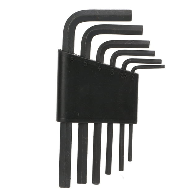 Llave de llave 6pcs 6 mm 5 mm 4 mm 3 mm de 2.5 mm 2 mm L Tipo de Herramientas de Llave de Llave Hexagonal Conjunto de Herramientas de Reparación de Mano de Bicicleta de Acero Al