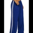 thumbnail image 3 of Pantalones Deportivos Holgados de Pierna para Mujer, Tiro Bajo, Estilo Y2K, con Cordón Ajustable Azul S, 3 of 10