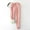 Pink, variant on Women's Solid Color Fleece Pockets Plus-Size Bandage Elastic Waist Wei Pants Casual Harun Leggings Pink 4(S)