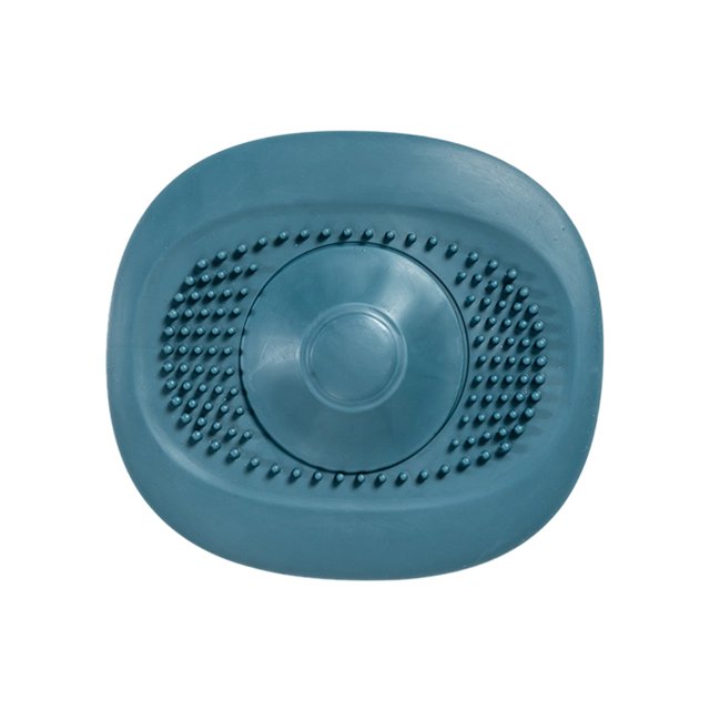 Inteprter Filtro de fregadero antiobstrucción colador de desagüe de cocina TPR lavabo de baño Flexible colector de pelo, verde Suministros de limpieza para el hogar Azul Inteprter HA006921-02