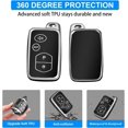 thumbnail image 5 of Key Fob Cover Compatible with Toyota Camry Avalon Corolla Highlander Prius RAV4 Venza Keychain Case Holder Protector,Silver-Black, 5 of 6
