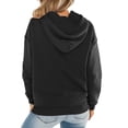 thumbnail image 4 of BOOMNY Womens Long Sleeve Fleece Hoodies Solid Y2K Pullover Hoodie for Women Trendy Casual Fall Winter Hooded Sweatshirts With Pocket, 4 of 5
