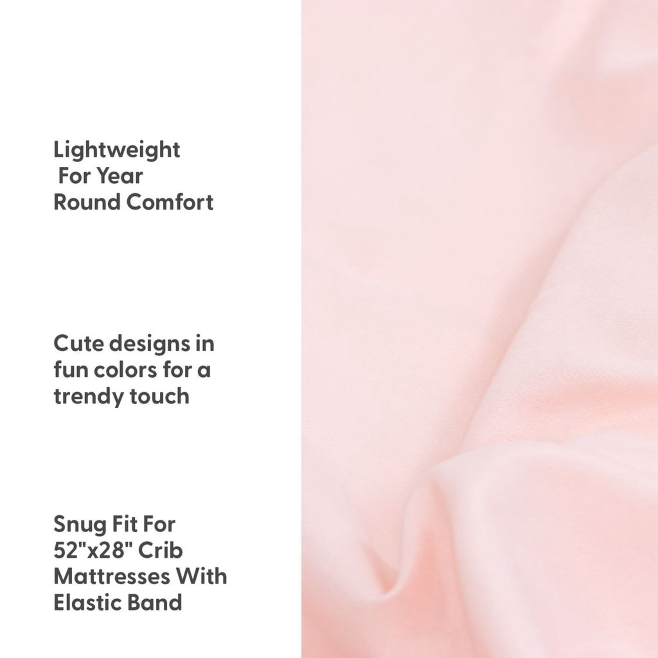 The Peanutshell Whimsical Pink Floral Microfiber 4 Pack Crib Sheets for Baby Girls