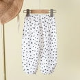 thumbnail image 7 of YunPes Toddler Girls Cute Graphic Summer Pants Casual Elastic Waist Loose Comfy Cotton Trousers for Kids Kids Softball Leggings, 7 of 7