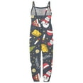 thumbnail image 4 of HNMKIU Kids Christmas Bodysuit Toddler Baby Girl Christmas Prints Jumpsuit Sleeveless Romper Outfits Pants Clothes Christmas Outfit Grey - 3-4Years, 4 of 5