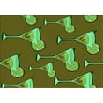 thumbnail image 1 of Ahgly Company Machine Washable Indoor Rectangle Transitional Green Area Rugs, 2' x 4', 1 of 7