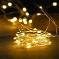 thumbnail image 4 of Copper Wire String Lights USB Powered LED Fairy Lights 8 Modes with Timer Remote Control for Home Bedroom Birthday Party Wedding Christmas Festival Decor (98.4ft 300leds, Warm White), 4 of 12