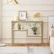 thumbnail image 2 of Mesa Consola Dorado FurnitureR Entrada Moderna 3 Niveles 100 cm, 2 of 9