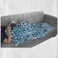 thumbnail image 6 of Navy and Teal Soft Flannel Fleece Throw Blanket, Abstract Blue Watercolor Drops Aquarelle Art Rain Teardrop Quirky, Cozy Plush for Indoor and Outdoor Use, 50" x 60", Turquoise Navy Blue, by Ambesonne, 6 of 6