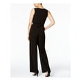 thumbnail image 2 of Petite Surplice Belted Wide-Leg Jumpsuit, 2 of 2