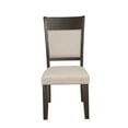 thumbnail image 2 of Brayden Wooden Upholstered Set of 2 Dining Side Chairs in Espresso, 2 of 6