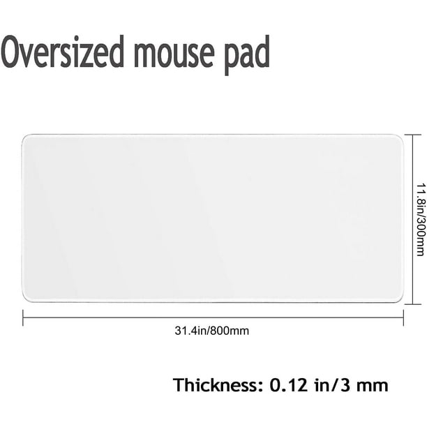 Sublimation Blanks Gaming Mouse Pad,31.5x11.8 Inch Heat Press