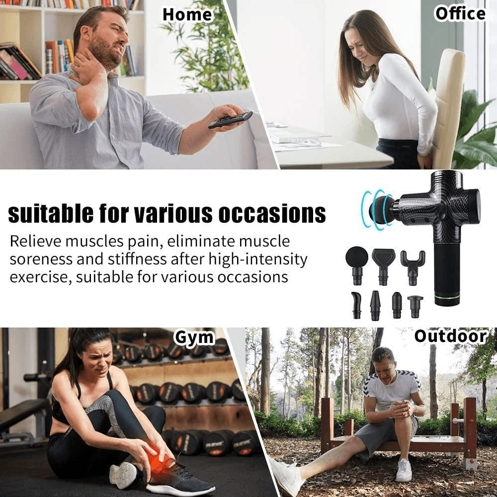 Massage Gun Deep Tissue, Percussion Muscle Massager with 30 Speeds, Quiet  Handheld Massagers for Athletes Shoulder Neck Back – Uncommon Physical  Therapy