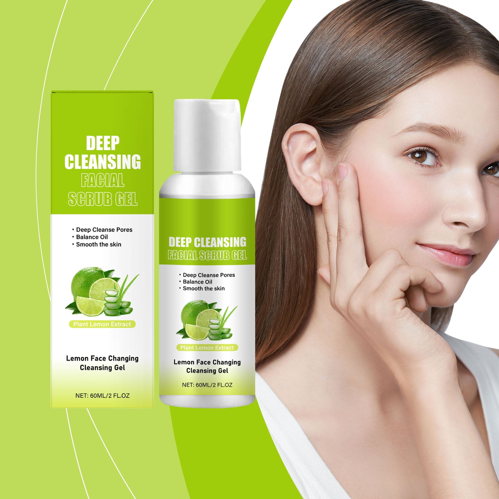 Jack Black Beard Exfoliator Facial Cleanser Wash, Energizing Face