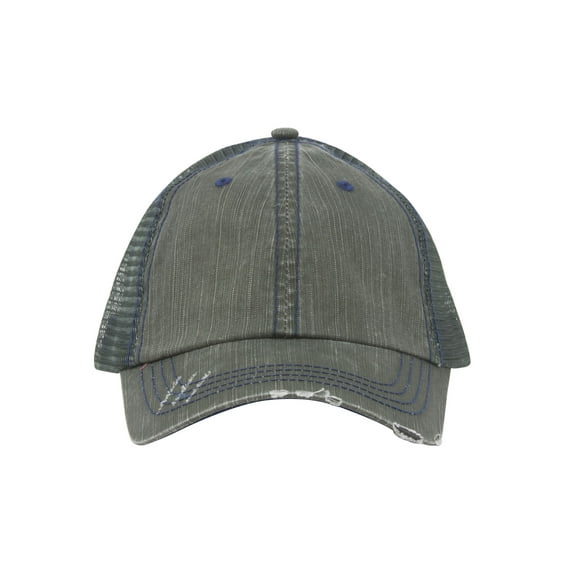 Low Profile Special Cotton Mesh Cap-Dk. Green