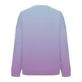 thumbnail image 5 of HOMBOM Womens Sweatshirt Lightweight Pullover Fall Crew Neck Purple Oversized Long Sleeve Tops for Women, 5 of 5