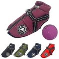 thumbnail image 1 of Chaqueta grande para perros con arnés, ropa cálida para perros de invierno, resistente al agua, 1 of 5