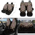 thumbnail image 2 of FORUDESIGNS Boho Mandala Flower Print 10 Pcs Car Accessories Sets Breathable Front Rear Seat Covers Car Air Vent Storage Bag Garbage Can Steering Wheel Cover Coaster Keychain Fits for SUV Van Truck, 2 of 7