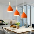 thumbnail image 6 of JLOWCO Plug in Pendant Light Modern Hanging Lights with Plug in Cord Bedroom Farmhouse Light Fixtures Kitchen Led Orange Lights (LED Bulb Include), 6 of 7