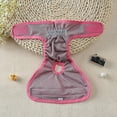 thumbnail image 4 of Pañales reutilizables para perros, pantalones fisiológicos sanitarios de algodón para mascotas, pañales para perros, color rosa, negro, azul, morado, 4 unidades, 4 of 5