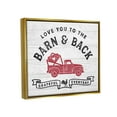 thumbnail image 4 of Stupell Industries Farmhouse Love You Phrase Inspirational Painting Gold Floater Framed Art Print Wall Art, 31 x 25, 4 of 10