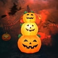 thumbnail image 4 of Pumpkin Halloween Inflatables 4FT Pumpkins LED Blow Up Terror Inflatable Props With Fixed Stakes Tethers for Outdoor Garden Yard Party Decoration, 4 of 5