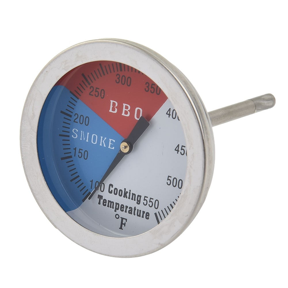 HOTBEST BBQ Thermometer Stainless Steel 500 ? 1000? Degree Roast Barbecue  Smoker Grill Temp Gauge Barbecue Charcoal Grill Smoker Temperature Gauge  Pit