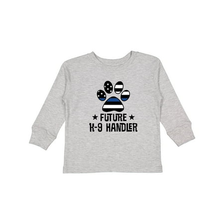

Inktastic Police Law Enforcement Future K-9 Handler Boys or Girls Long Sleeve Toddler T-Shirt