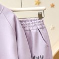 thumbnail image 6 of Ulanda Baby Girl Fall Spring Cartoon Print Tops+Casual Pants Two Piece Toddler Infant Clothing Sets (Purple, 5-6 Years), 6 of 9