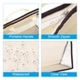 thumbnail image 4 of Uxcell Handbag Dust Bags, L Size Dustproof Transparent Purse Protector, Beige 2 Pack, 4 of 5