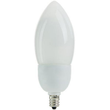 - SUNLITE Compact Fluorescent 7W Chandelier Base Warm White 2700k Bulb