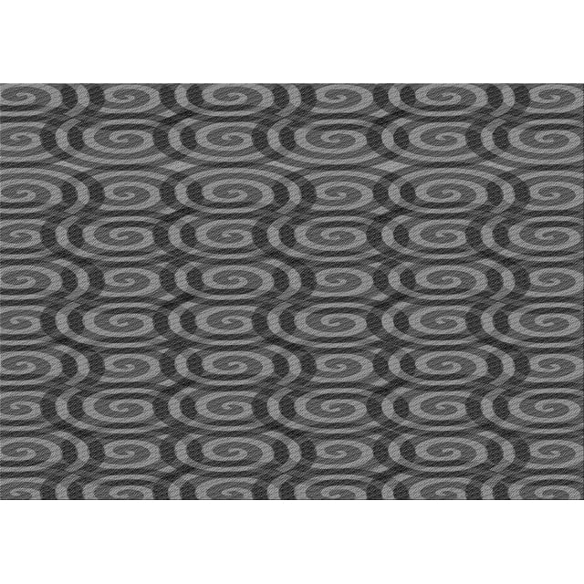 Ahgly Tapis Rectangulaire Lavable en Machine Intérieur Transitionnel Gris, 8 Pieds x 10 Pieds