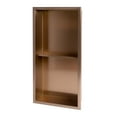 thumbnail image 6 of ALFI brand ABNP1224-BC 12" x 24" Brushed Copper PVD Stainless Steel Vertical Double Shelf Shower Niche, 6 of 9