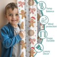 thumbnail image 3 of Blackout Kids Curtains,White Christmas Gingerbread Man Pattern Childrens Insulated Curtains Set Of 2,Bedroom Essentials,Toddler Room Decor 52"x63", 3 of 5