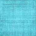 thumbnail image 1 of Ahgly Company Indoor Square Persian Light Blue Traditional Area Rugs, 4' Square, 1 of 4