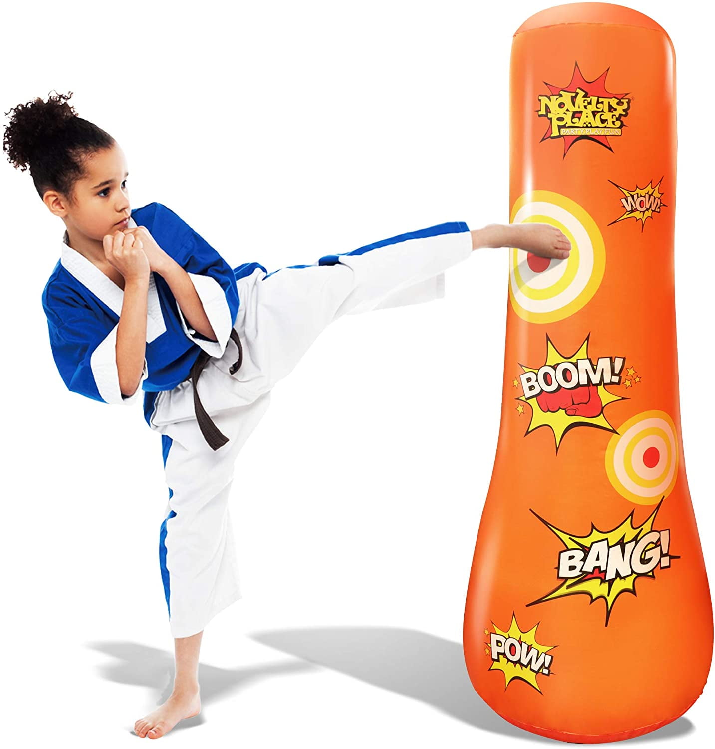 160cm Children Adult Free Standing Inflatable Boxing Punch Bag Kick MMA Training 