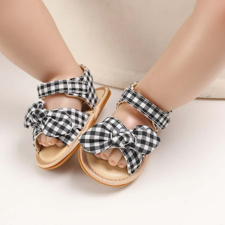 

DAETIROS Lovely Sandals Beach Soft soled Girls (0-1Years) Black
