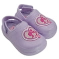 thumbnail image 2 of Barbie Girls' Faux-Fur Lined Sparkle Clogs Color: lilac Size: 9 - 12 months, 2 of 8