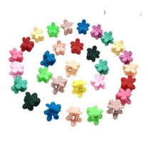 HOMEMAXS 60pcs Candy Color Small Hair Clip Floral Fresh Style Claw Clips Headdress(Assorted Color)